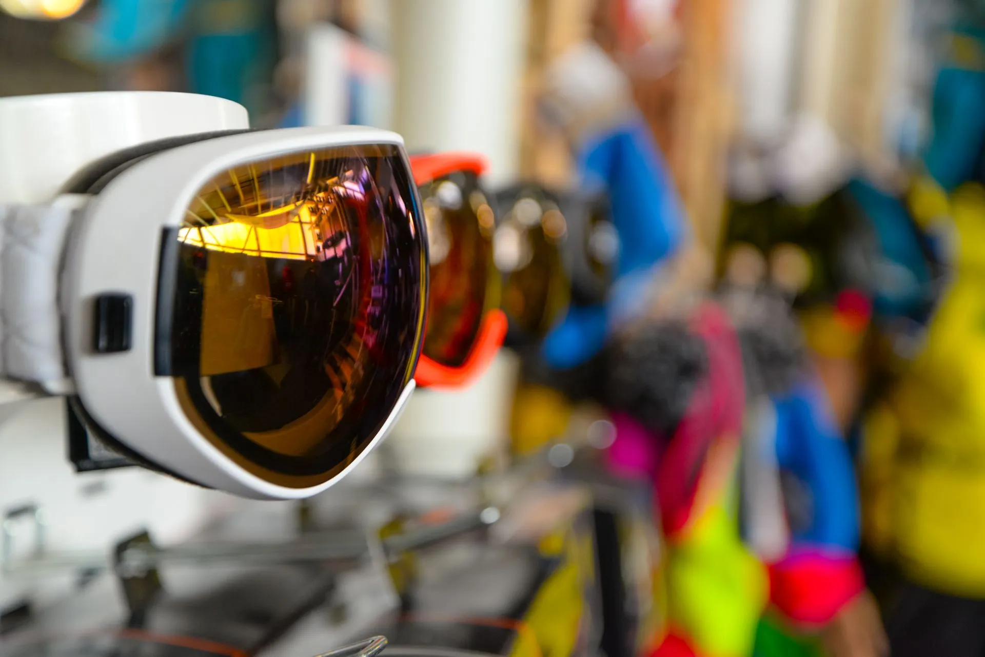 skibrillen in de winkel